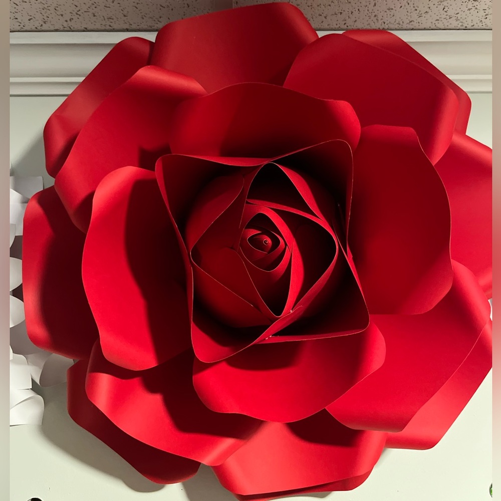 cardstock rose for decoration